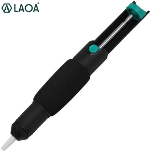 LAOA Strong Double Seal Ring Tin Solder Sucker Machine Anti Skid Desoldering Pump Tool Removal Vacuum Soldering Iron Desolder