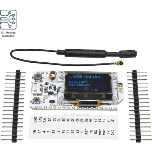 SX1276 0.96 Inch OLED ESP32 WIFI Bluetooth Development Board LoRa Node 868-915MHZ WIFI Kit 32 Development Board for Arduino