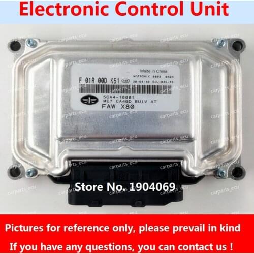 Engine Computer Board F01R00DK51 5CA4-18881 F01RB0DK51 ME7 ECU F01R00DEZ3 5CB4-18881 F0RB0DEZ3 For FAW Bestune Car