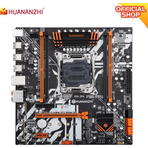 HUANANZHI X99 ZD4 X99 Motherboard Intel X99 LGA 2011-3 All Series DDR4 RECC M.2 PCI-E NVME NGFF M ATX Server Motherboard