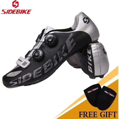 Sidebike Carbon Lightweight Highway Lock Cycling Shoes Road Cycling Shoes Man Road Bike Shoes Self-locking Ride Bicycle Shoes002