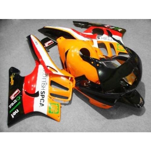 Motorcycle Fairing kit for HONDA CBR600F3 95 96 CBR600 F3 CBR 600F3 1995 1996 CBR 600 ABS Orange red Fairings set+7gifts HM15