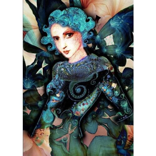 Nova 1000 Parça Abstraction Puzzle-Women 'S Abstract Portrait Angel