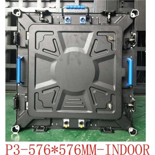 P3 die casting cabinet 576mm x 576mm Full Color Indoor Rental LED Display LED Screen aluminium