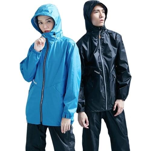 Women Raincoat Rain Pants Suit Set Split Adult Waterproof Suit Electric Motorcycle Rain Coat Poncho Coat Male Rainwear Gift