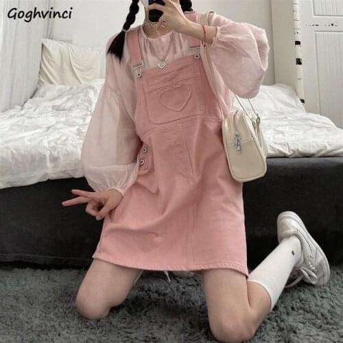 Dresses Women Casual Fashion All-match Solid Sexy Female Clothes Harajuku Popular Cozy Chic Korean Style Ins Ulzzang Vintage New