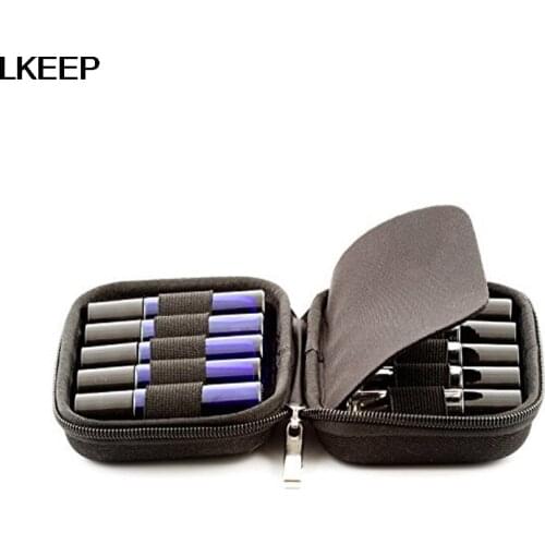 Portable 10 Slot Bottle Case Protects 10ml Rollers Essential Oils Bottle Box Women Cosmetic Bag Cases