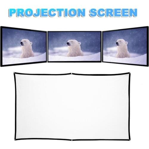 HOT SALE！H70A Projector Curtain Folding Anti-Crease Portable 70 inches 16:9 Projection Screen for Theater Dropshipping