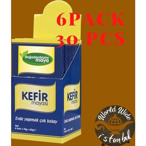 Probiotic Kefir Yeast Healthy Make it at Home Easily Yeast Bacteria For Kefir Dogadan Bizim Made in Turkey - Best Seller Kefir