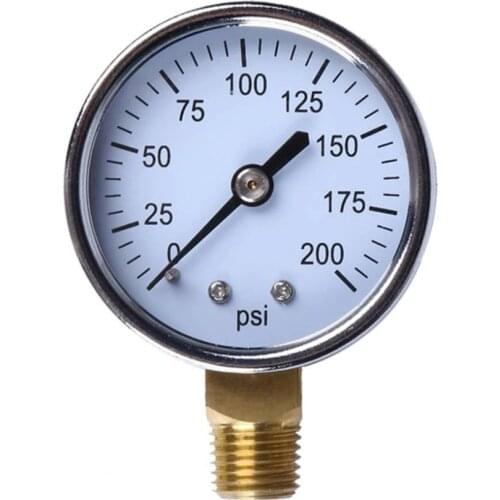 Radial digital Pressure Gauge Air Water Gas Compressor Thread Mount Hydraulic Gauge 0-200psi Manometer Pressure Tester