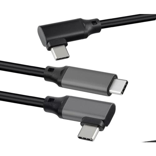 Elbow Type-c data cable PD100W 10Gbps double male 3.1c to c video cable with ic10Gen2 VR data cable