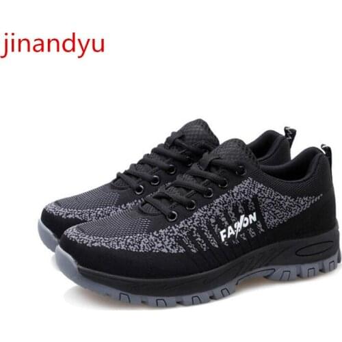 Unisex Steel Toe Safety Shoe All Season Soft Bottom Steel Toe Indestructible Security Safety Shoes Breathable