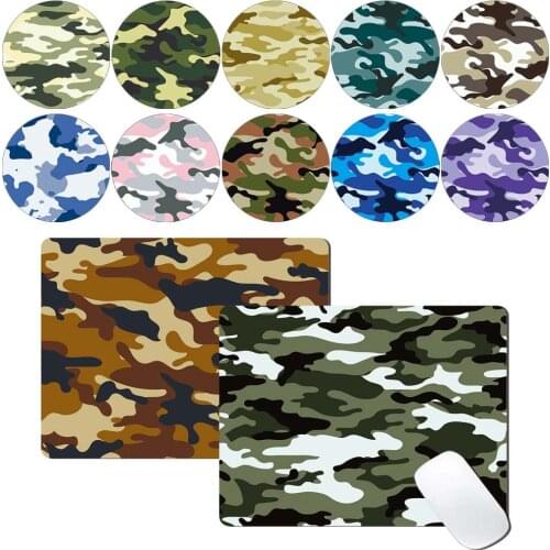 Universal Mouse Pad 21x25cm PU Leather Waterproof Square Gaming Mouse Pad Anti-slip Base Small Size