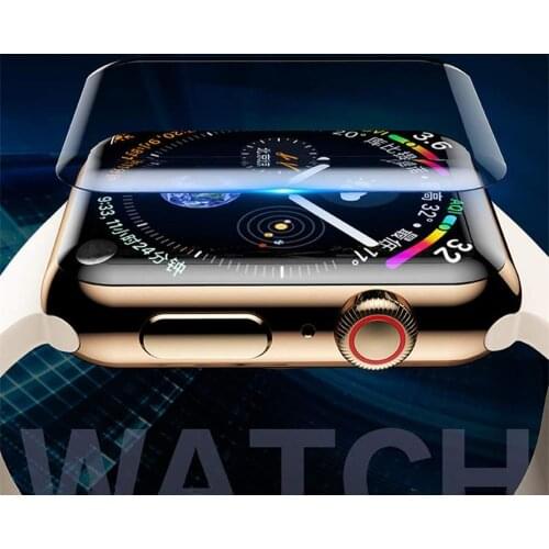 20D Full Coverage Tempered Glass For Apple Watch 38 42 40 44mm UV Glue Screen Protector For Watch 5 4 3 2 Series Protective film