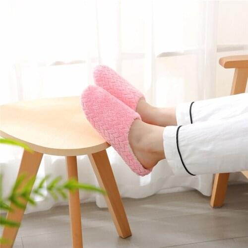 Women Slippers Bottom Soft Bottom Mute Suede New Jacquard Japanese Style Non-Slip Wooden Floor Indoor Bedroom Cotton Slippers