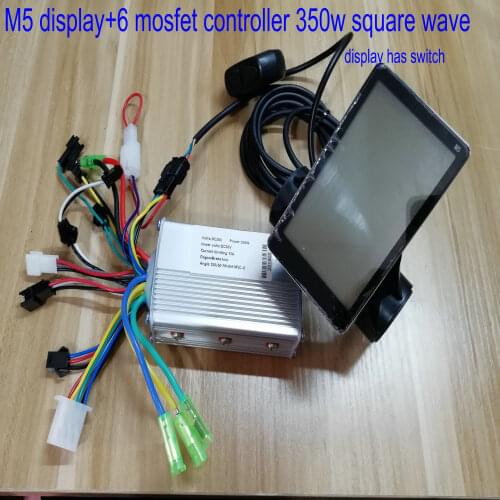 Vertical Type LCD Display Screen M5&Switch+BLDC Controller 24v36v48v60v for Electric Bike Scooter MTB MOTORBIKE TRICYCLE ATV
