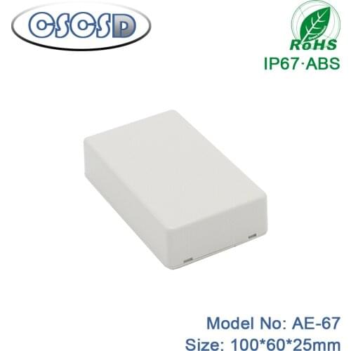 1pcs/lot 100*60*25mm ABS project box plastic enclosure instrument cases plastic box for diy electronic supplies carrying cases