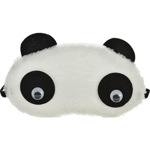 1PC Cute Panda Eye Mask Shade Cute Travel Rest Blindfold Cover Sleeping Eye Mask Eyeshade Eyepatch