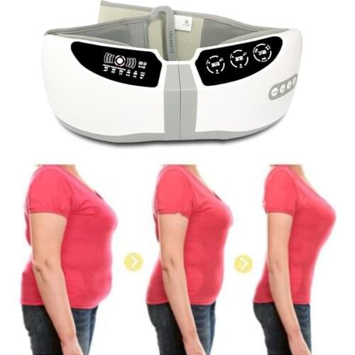 2020 Ultrasound Infrared Laser Slimming Belt Abdomen 360 Degree Heating Vibrating Belt Weight Loss Fat Burning Waist Massager