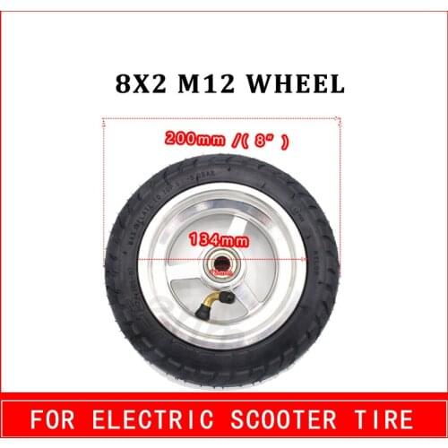 8INCH 8X2.0-5 M10/M12 alloy wheel Premium butyl rubber Puncture Proof for for Kugoo S3 S2 S1 C3 MINI Bike electric scooter