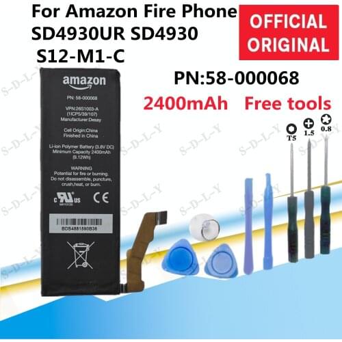 58-000068 2400mAh High Capacity Phone Battery For Fire 26S1003-A SD4930 S12-M1-C 26S1003A SD4930UR ~In Stock