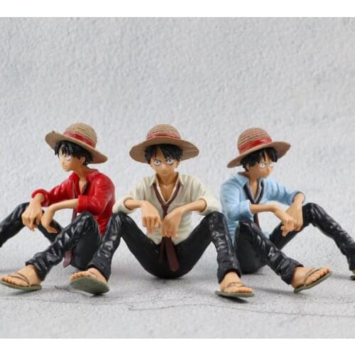 One Piece Anime Figures Model Cartoons Monkey D. Luffy Action Figures 14Cm Pvc Cbaking Cake Decorations Doll Toys Children Gift