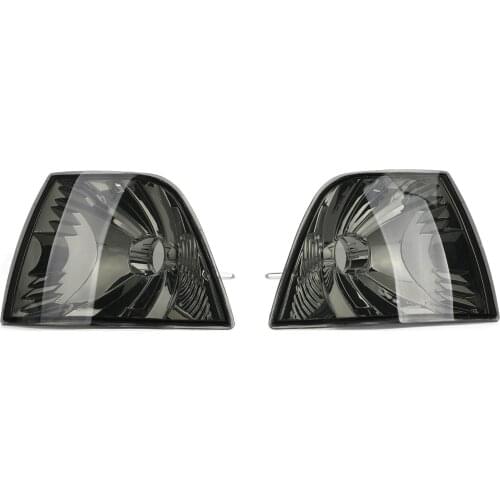 Artudatech 63138353279 63138353280 Smoke Corner Lights Parking Lamps PAIR Fits For BMW 3Serie E36 4DR 1992-1998