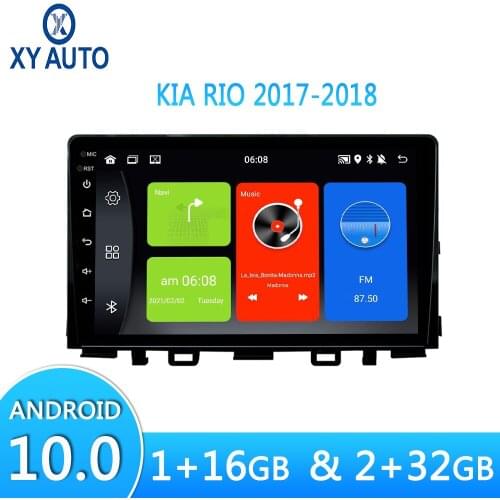 9-inch Android 10.0 System HD Screen Car Radio Multimedia Video Player GPS Navigation With Bluetooth WiFi For KIA RIO 2017-2018