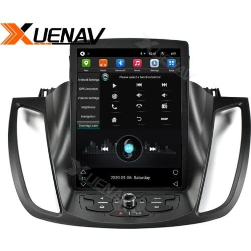 XUENAV Vertical Screen Android System 10.4 Inch For-Ford Kuga 2013-2018 Multimedia Player Car GPS Radio DVD Player Tesla Style