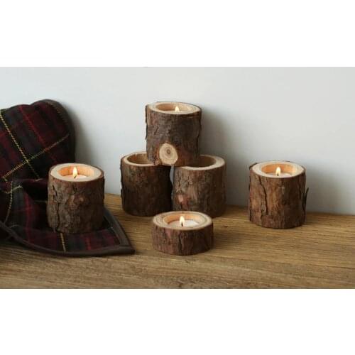 Wooden Branch Stake Candle Holder Votive Tealight Holder for Home Wedding Christmas Party Valentines Day Decoration