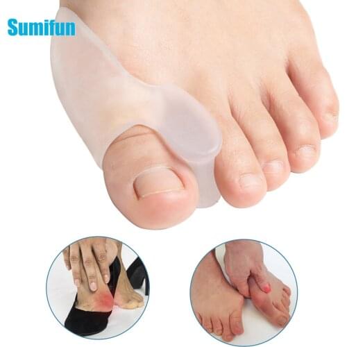 10pcs Gel Foot Care Tool Bunion Corrector Bone Silicone Gel Big Toe Separator Spreader Eases Foot Pain Foot Straightener Tools