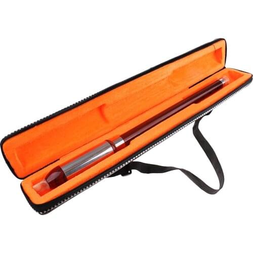 Chinese Bawu Bamboo Flute F Key Chinese Knot Pendant with Storage Box 52.5cm