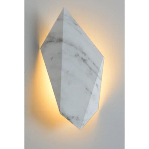 Led Creativ Wood Stone Imitation Interior Decor Wall Sconce Nordic Design Wall Light Hotel Corridor TV Background Lamp