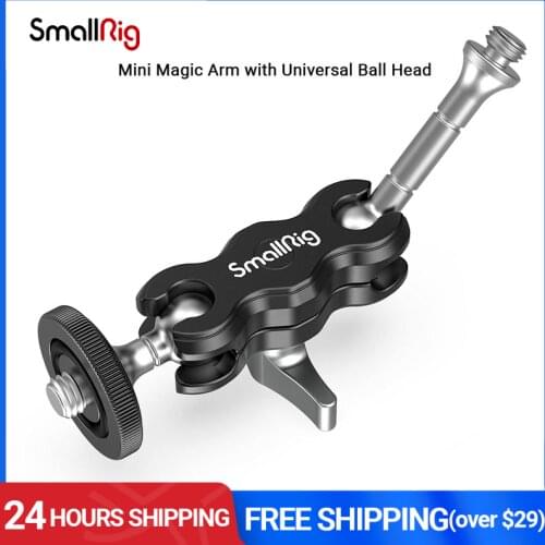 SmallRig Mini Magic Arm with Dual Universal Ball Head , Adjustable Magic Arm for Monitor,Microphone , LED Video Light 3238