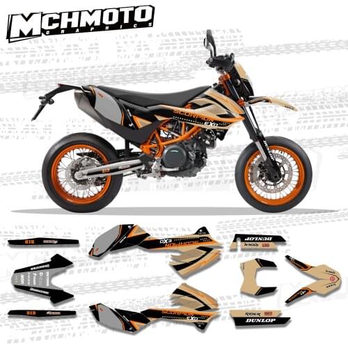 MCHMFG Full Graphics Decals Stickers Motorcycle Background For KTM12-18 690SMC-R 2012 2013 2014 2015 2016 2017 2018