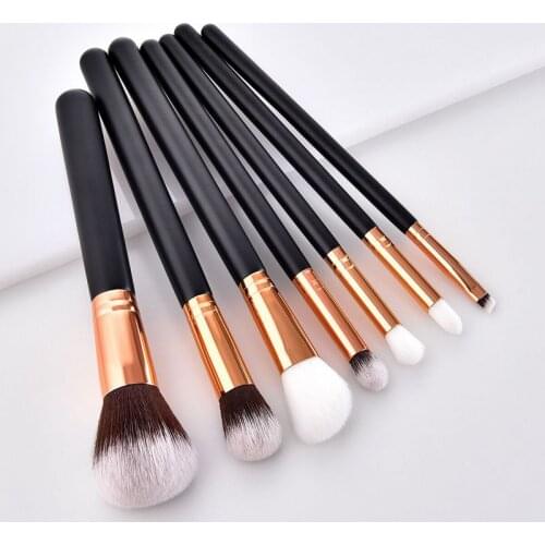 7pcs Makeup Brushes Set Professional Foundation Eye Shadow Brush High Quality Cosmetic Pink Make Up Brush Kit