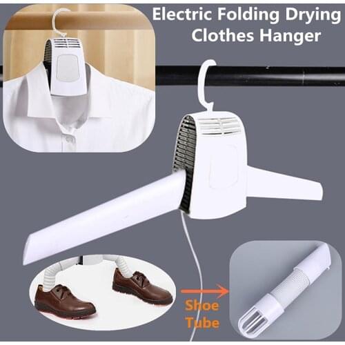 Portable Clothes Dryer Rack 150W Power Samrt Electric Clothes Dryer Electric Hanger For Traveling Foldable Clothes Drying Rack