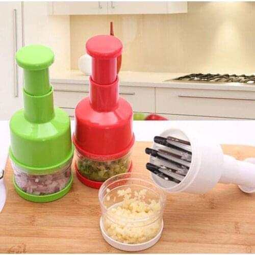 1PC Manual Chopper Food Ginger Chopper Vegetable Slicer Garlic Presses Kitchen Gadgets Fruit Salad Vegetable Onion Potato Cutter