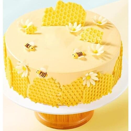 Meibum Honeycomb and Bee Silicone Cake Molds Pastry Baking Tools Fondant Moulds Kitchen Bakeware Cupcake Dessert Decorating