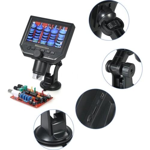 Special offer X600 digital microscope and aluminum alloy bracket monocular microscope LCD optical instrument electron microscope