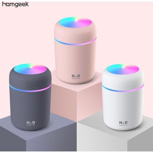 300ml Car Mist Humidifier Diffuser Portable Night Light Quiet Air Humidifier Essential Oil Diffuser USB Air Humidifier For Car