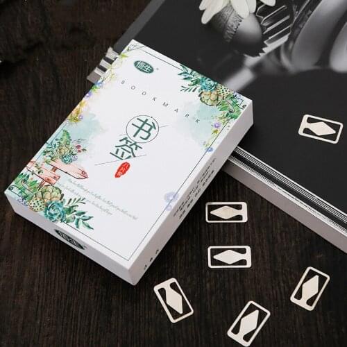 Bookmark Creative Small Fresh Students Hollow Out Lovely Gifts And Stationery Gift Box With Mini Metal Bookmarks Classical Chine
