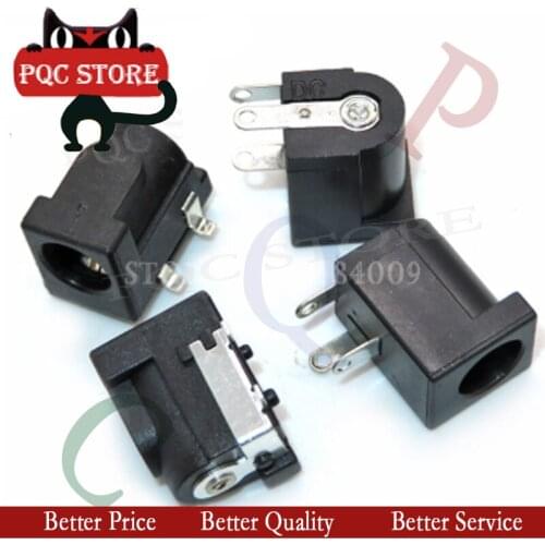 10PCS DC-050 SMD/DIP DC005 5.5*2.1mm DC Power Jack Connector 5.5 x 2.1 mm socket DC050