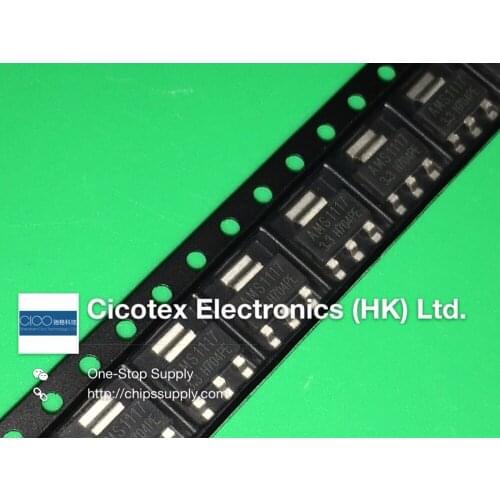 100pcs/lot AMS1117-3.3 SOT223 AMS11173.3 AMS1117-33 1A LOW DROPOUT VOLTAGE REGULATOR