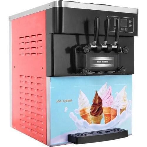 2021 portable table top soft serve ice cream machine three flavors automatic soft ice cream vending machine Shipping By Sea