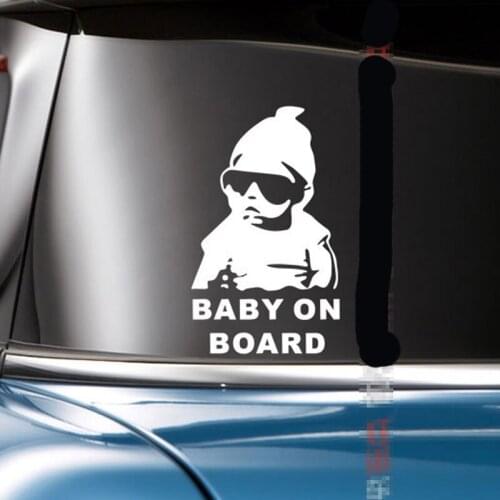 Car Sticker 14*9CM BABY ON BOARD Funny Reflective Child Stickers for Chevrolet Cruze TRAX Aveo Lova Sail EPICA Captiva Malibu