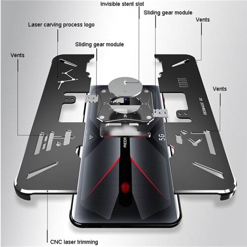 For ZTE Nubia Red Magic 5G Mobile Phone 6.65" 8/128GB 4500mAh Gaming Phone Shell For Nubia Red Magic 5G Accessories