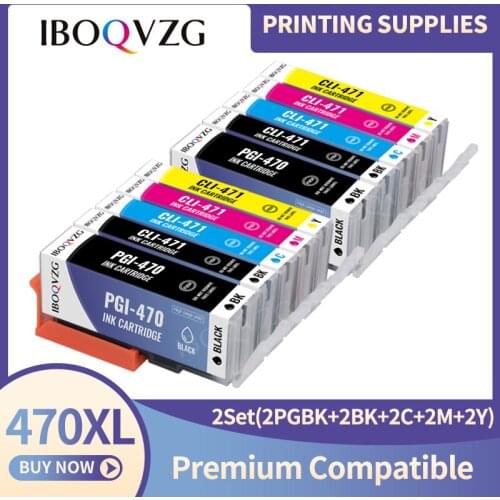 IBOQVZG PGI470 PGI-470 BK 470 C LI 471 compatible ink cartridge for canon PIXMA MG5740 MG8640 TS5040 TS6040 TS 5040 TS6040