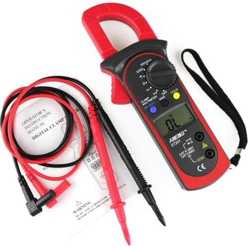 LCD Digital Clamp Multimeter OHM Amp Volt Meter AC/DC Current Resistance Tester