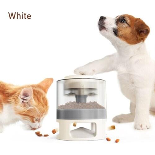 Pet Leaking Feeder Dispenser Container Dogs Catapult Puzzle Training Slow Food Dispenser Feeding Toys